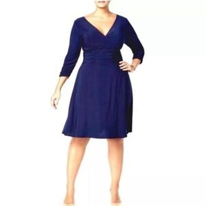 Navy Blue Dress 2X